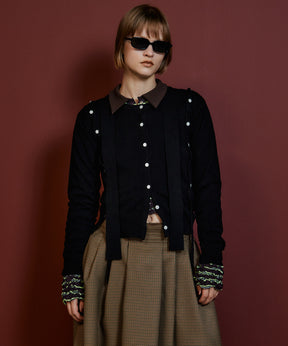 【26AUTUMN PRE-ORDER】Bow-Tie Crew Cardigan