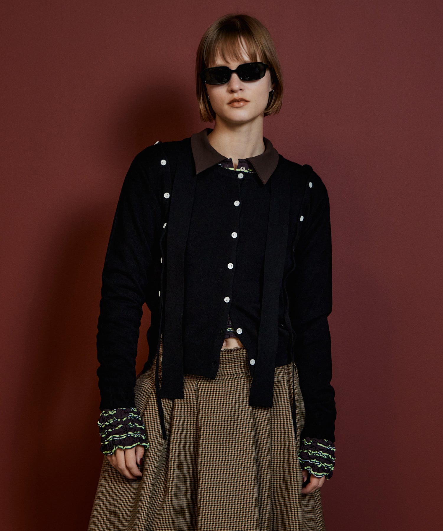 【26AUTUMN PRE-ORDER】Bow-Tie Crew Cardigan