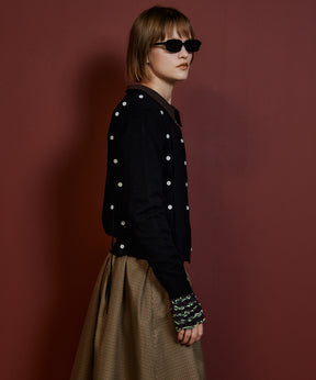 【26AUTUMN PRE-ORDER】Bow-Tie Crew Cardigan