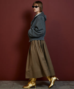 【26AUTUMN PRE-ORDER】Wide Tuck Volume Skirt