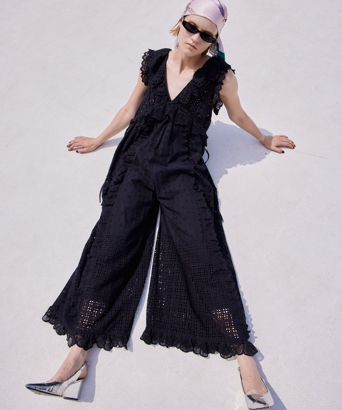 Lace Patch Rompers