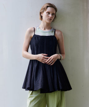 Knife Pleat Mini Dress