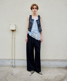 【26AUTUMN PRE-ORDER】(Yurika Nakano Collaboration) Whipped Cream Layered Pants