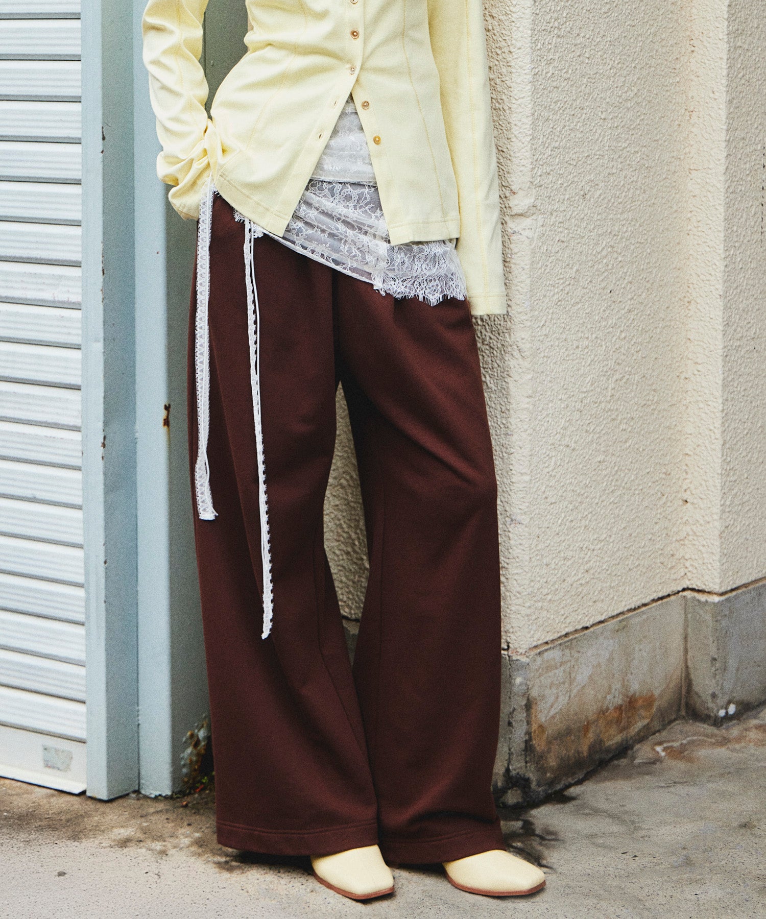 【Yurika Nakano×MAISON SPECIAL】 Whipped Cream Layered Pants