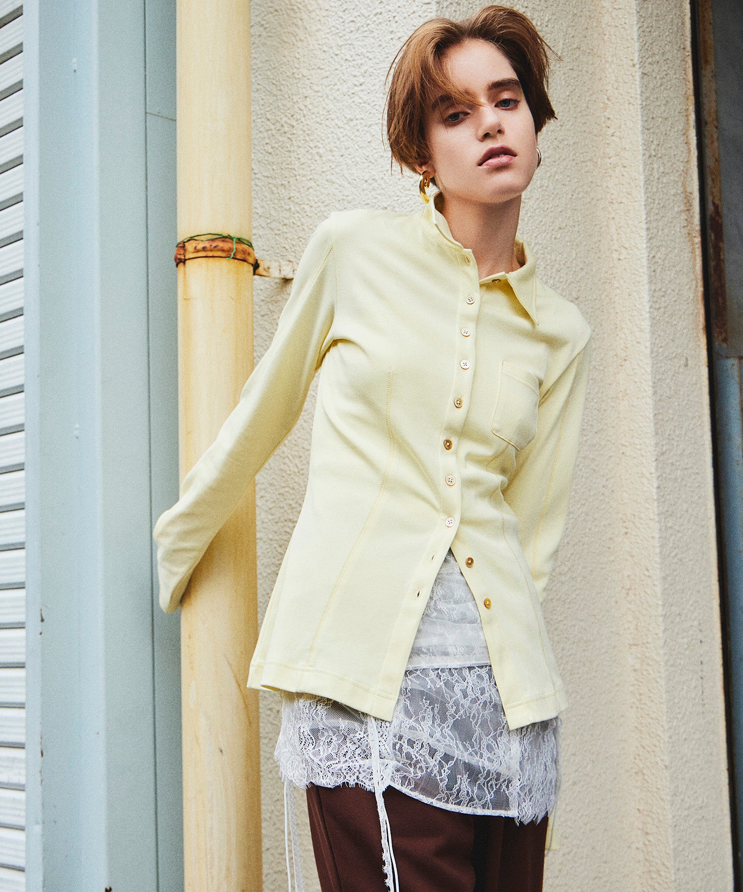【Yurika Nakano×MAISON SPECIAL】 Candy Belt Shirt