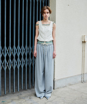 【26AUTUMN PRE-ORDER】(Yurika Nakano Collaboration) Whipped Cream Layered Pants