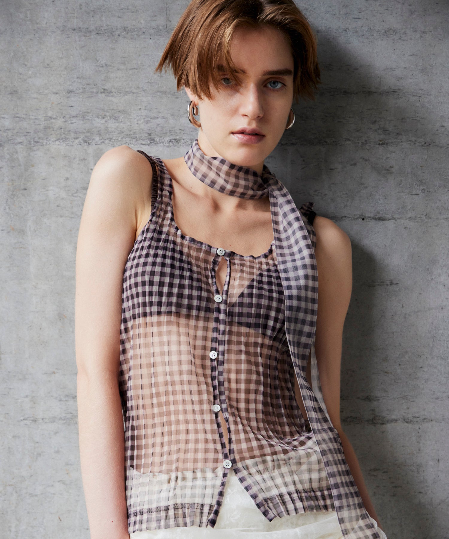 【26AUTUMN PRE-ORDER】(Yurika Nakano Collaboration) Mille-Feuille Camisole Dress