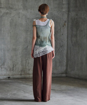 【26AUTUMN PRE-ORDER】(Yurika Nakano Collaboration) Whipped Cream Layered Pants