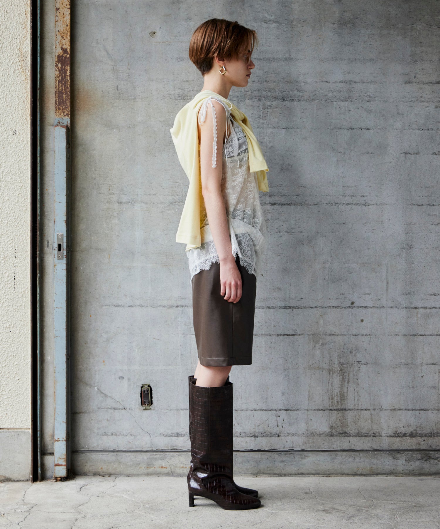 【26AUTUMN PRE-ORDER】(Yurika Nakano Collaboration) Whipped Cream Layered Pants