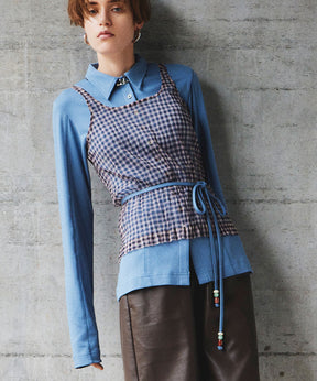 【Yurika Nakano×MAISON SPECIAL】 Candy Belt Shirt