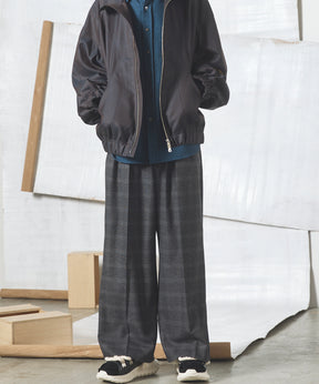 [26AW PRE-ORDER] Butcher fabric prime wide one tuck slacks