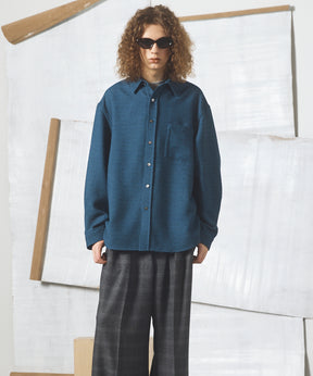 【26AW PRE-ORDER】Tweed Prime-Over Long Sleeve Shirt