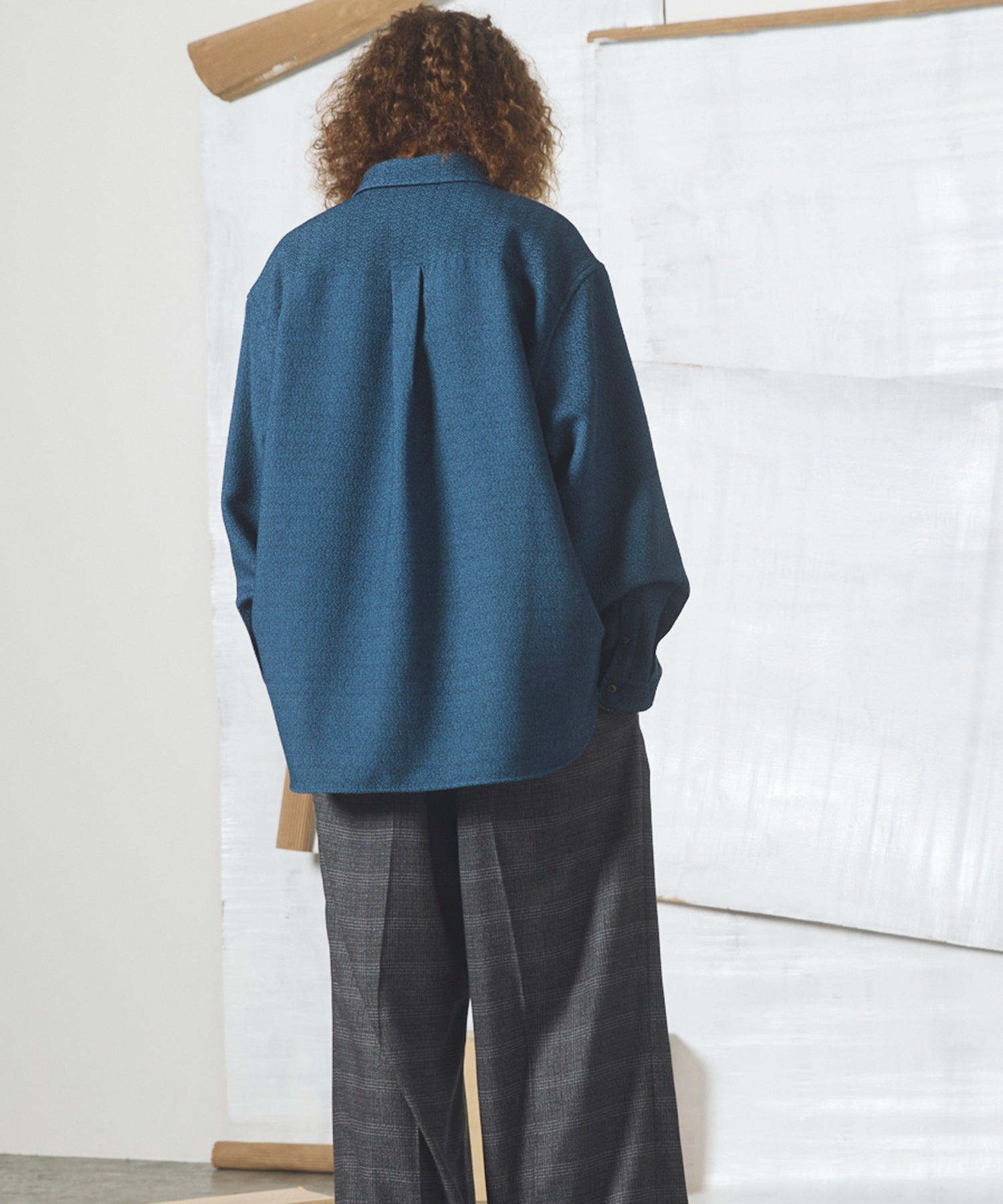 【26AW PRE-ORDER】Tweed Prime-Over Long Sleeve Shirt