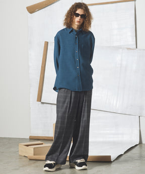 [26AW PRE-ORDER] Butcher fabric prime wide one tuck slacks