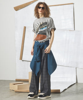 [26AW PRE-ORDER] Butcher fabric prime wide one tuck slacks