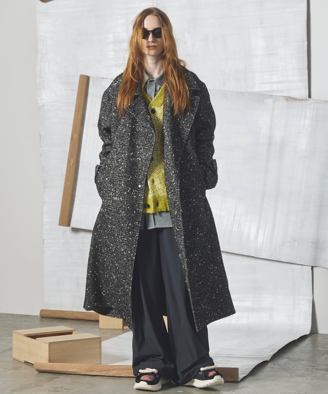 【26AW PRE-ORDER】【イタリアンデッドストックファブリック】プライムオーバーダブルアルスターコート