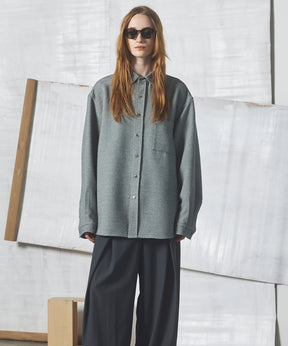 【26AW PRE-ORDER】Tweed Prime-Over Long Sleeve Shirt