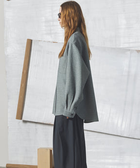 【26AW PRE-ORDER】Tweed Prime-Over Long Sleeve Shirt