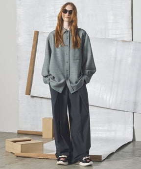 [26SS PRE-ORDER] Airy Striped Gabardine Prime-Wide Two-tuck Pants