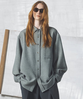 【26AW PRE-ORDER】Tweed Prime-Over Long Sleeve Shirt