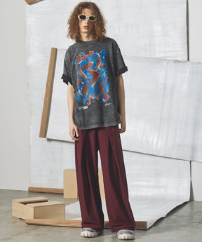 [26SS PRE-ORDER] Airy Striped Gabardine Prime-Wide Two-tuck Pants