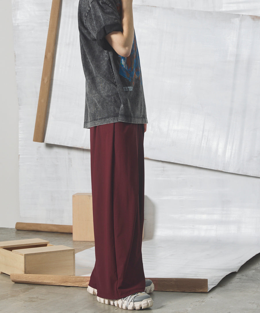 [26SS PRE-ORDER] Airy Striped Gabardine Prime-Wide Two-tuck Pants