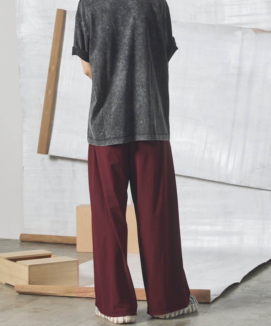 [26SS PRE-ORDER] Airy Striped Gabardine Prime-Wide Two-tuck Pants