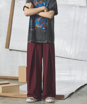 [26SS PRE-ORDER] Airy Striped Gabardine Prime-Wide Two-tuck Pants