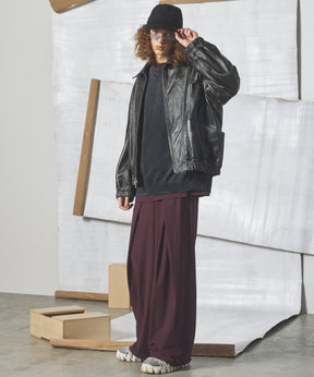 【26AW PRE-ORDER】Sheep Leather Prime-Over Single Collard Blouson