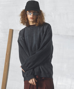【26AW PRE-ORDER】Destroy Damage Prime-Over Crewneck sweatshirt