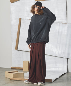 【26AW PRE-ORDER】Destroy Damage Prime-Over Crewneck sweatshirt