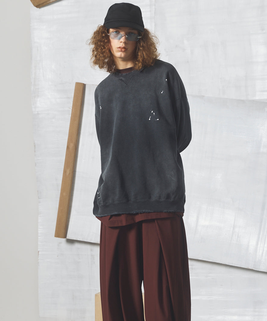 【26AW PRE-ORDER】Destroy Damage Prime-Over Crewneck sweatshirt