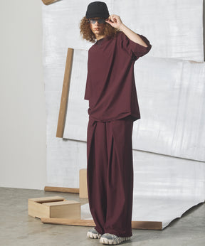 [26SS PRE-ORDER] Airy Striped Gabardine Prime-Wide Two-tuck Pants