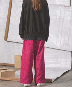 【26AW PRE-ORDER】Distressed Effect  Prime-Wide Sweatpants