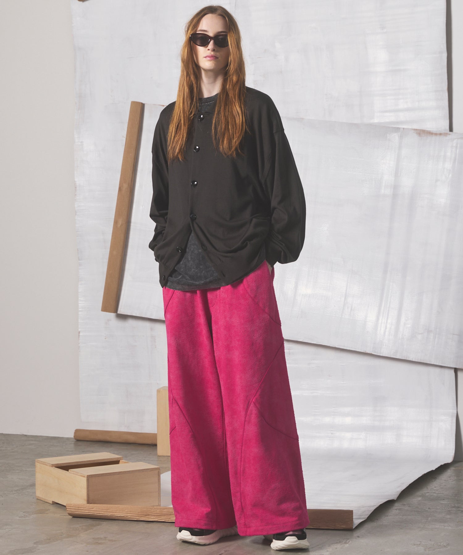 【26AW PRE-ORDER】Distressed Effect  Prime-Wide Sweatpants