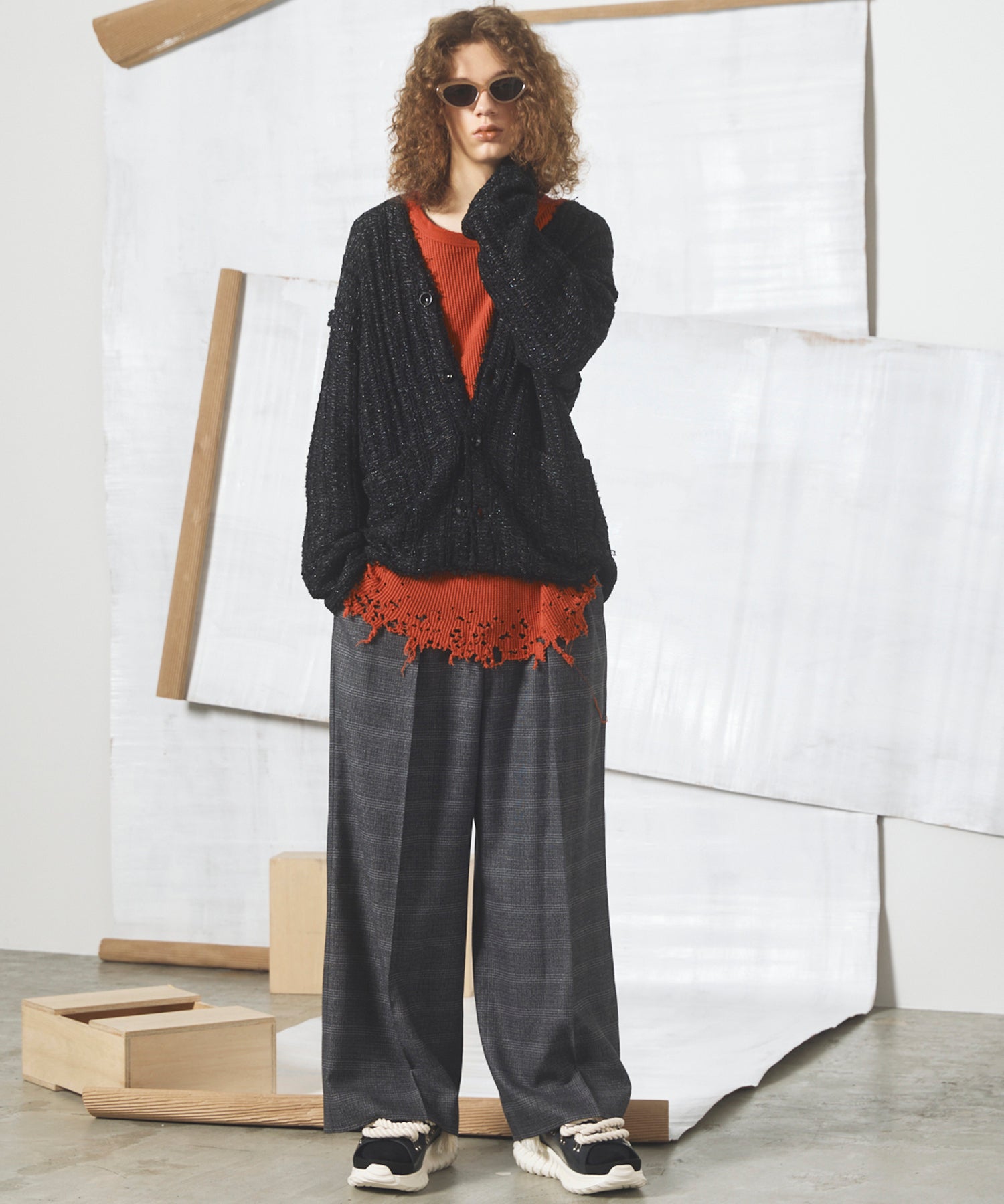 【26AW PRE-ORDER】ツイードニットプライムオーバーカーディガン