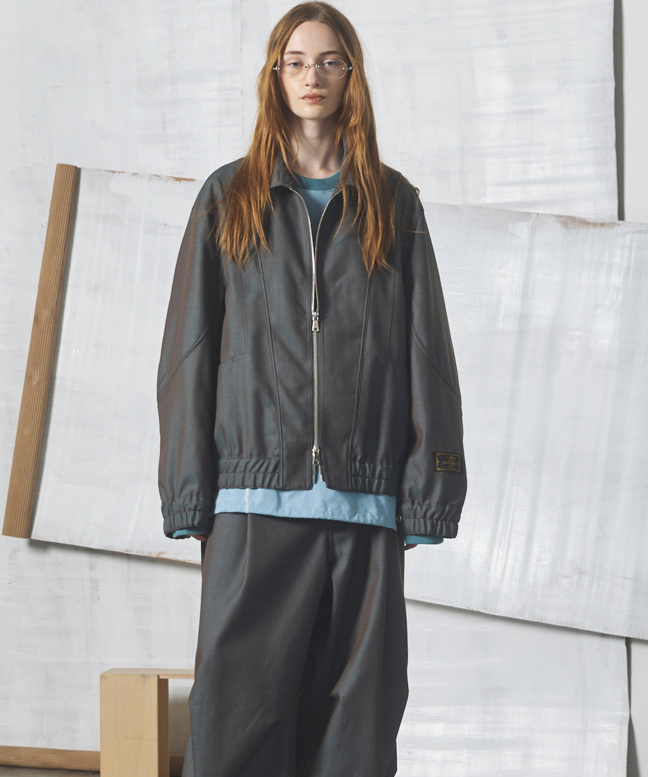 【26AW PRE-ORDER】4 Colors Chambray Washable Wool Prime-Over Blouson