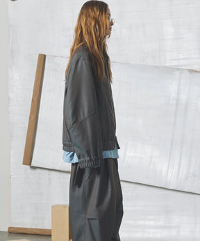 【26AW PRE-ORDER】4 Colors Chambray Washable Wool Prime-Over Blouson