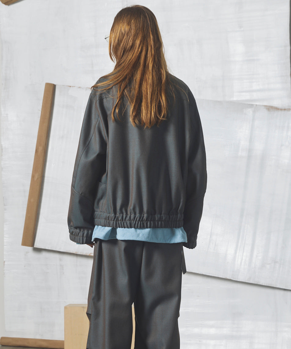 【26AW PRE-ORDER】4 Colors Chambray Washable Wool Prime-Over Blouson
