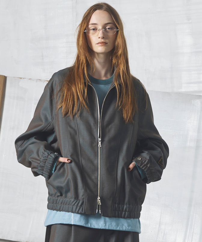 【26AW PRE-ORDER】4 Colors Chambray Washable Wool Prime-Over Blouson
