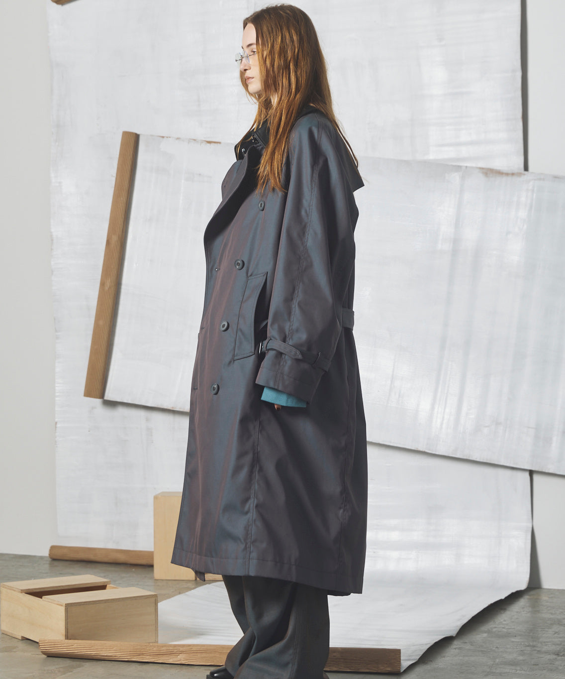 Different Materials Layering Prime-Over Trucker Jacket