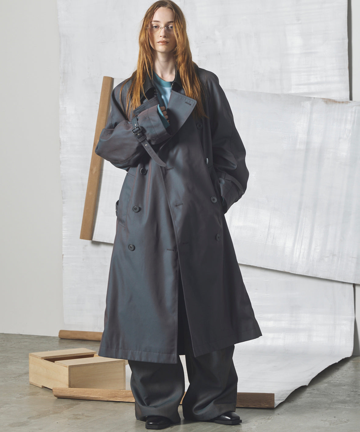 Different Materials Layering Prime-Over Trucker Jacket