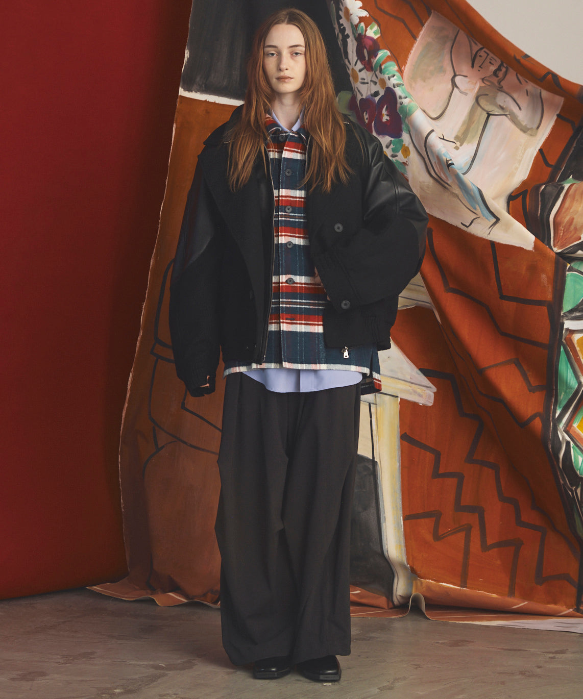 [26AW PRE-ORDER] [Italian dead stock fabric] Prime over regular collar shirt coat