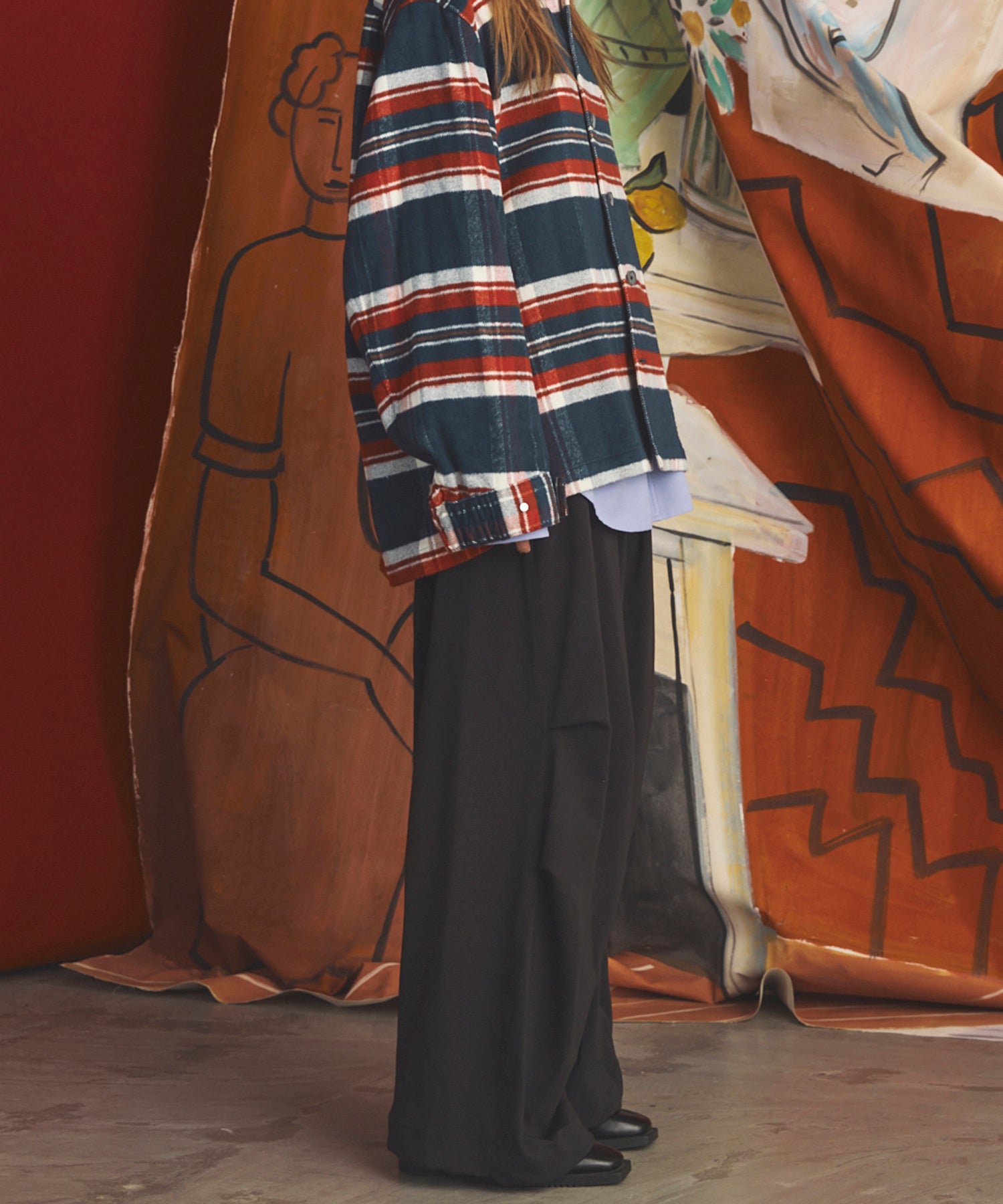 【26AW PRE-ORDER】One Tuck Prime-Wide Snow Slacks