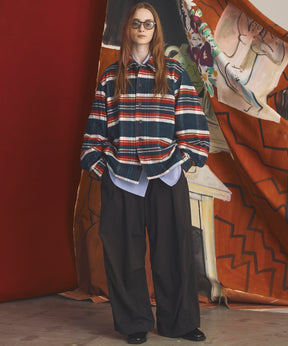 [26AW PRE-ORDER] [Italian dead stock fabric] Prime over regular collar shirt coat