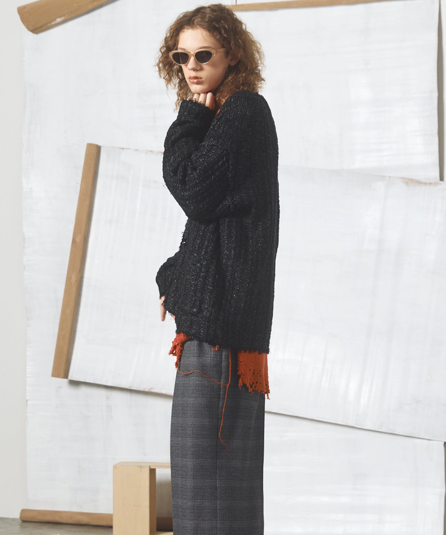 【26AW PRE-ORDER】ツイードニットプライムオーバーカーディガン