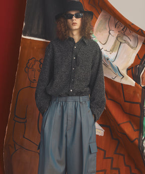 【26AW PRE-ORDER】Tweed Prime-Over Long Sleeve Shirt