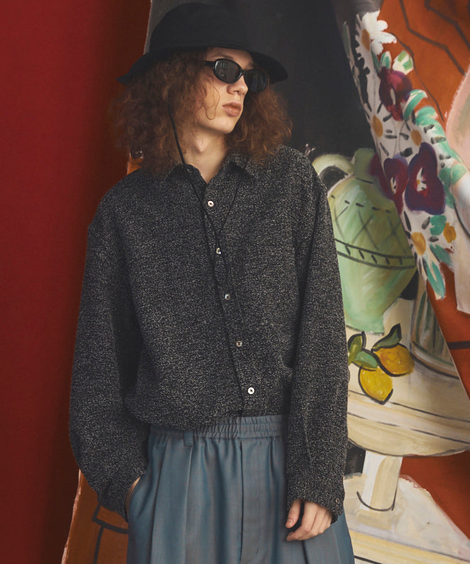 【26AW PRE-ORDER】Tweed Prime-Over Long Sleeve Shirt