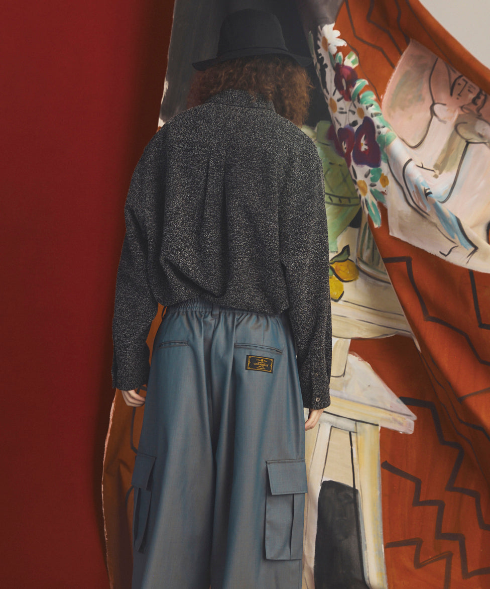 【26AW PRE-ORDER】Tweed Prime-Over Long Sleeve Shirt