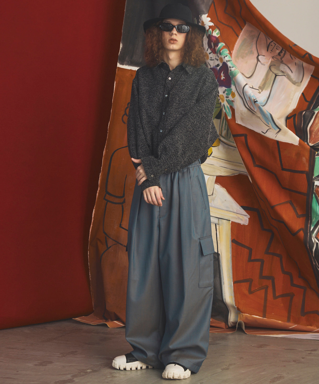 【26AW PRE-ORDER】Tweed Prime-Over Long Sleeve Shirt